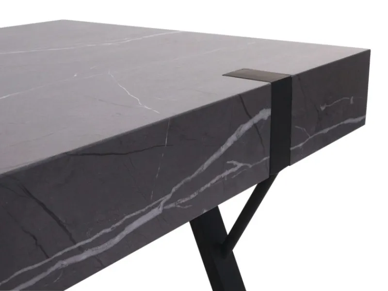 MCW Couchtisch L54 Marmor-Optik Grau