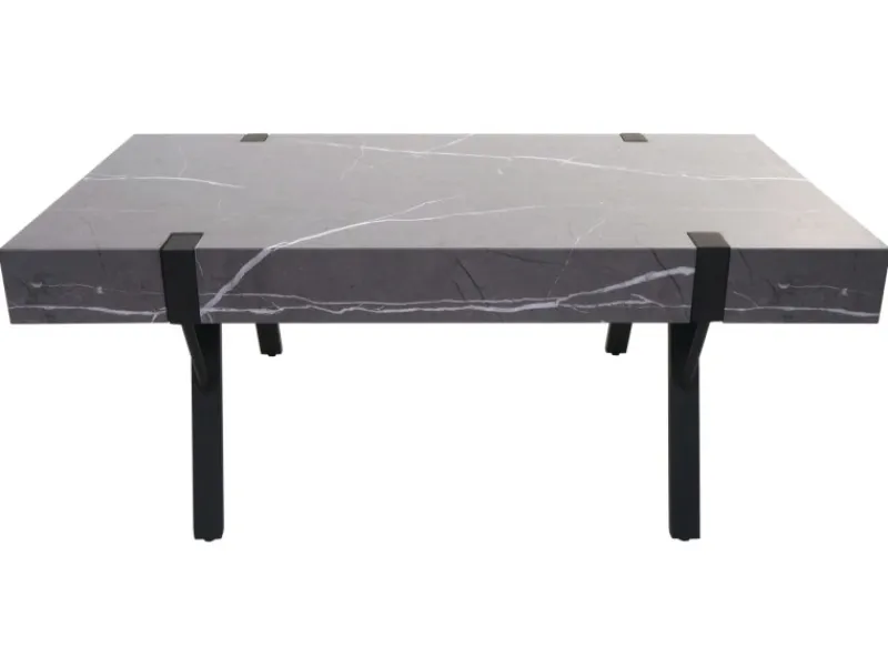 MCW Couchtisch L54 Marmor-Optik Grau