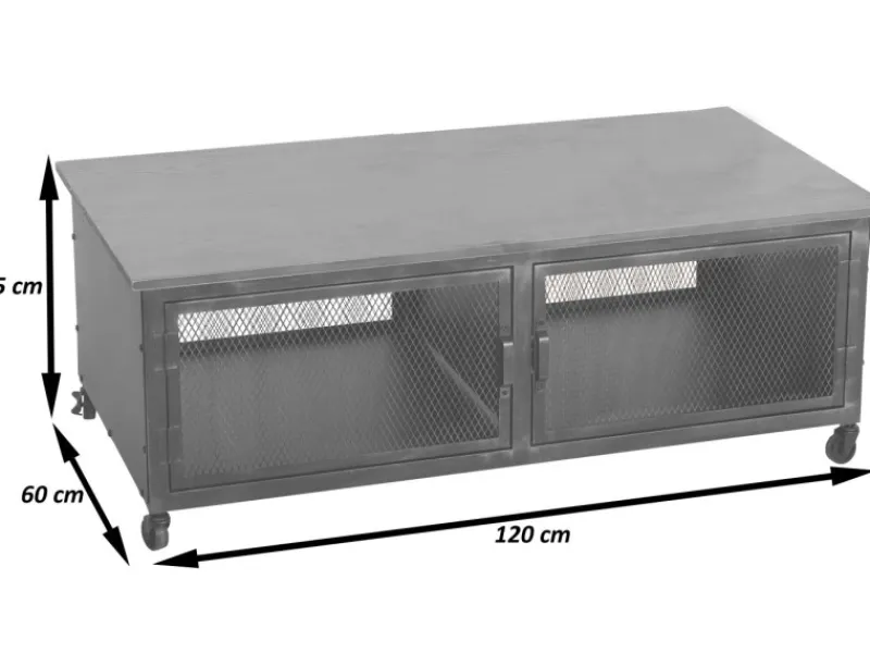 MCW Couchtisch N28 Schwarz Braun