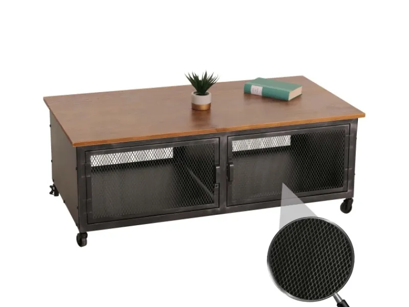 MCW Couchtisch N28 Schwarz Braun