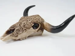MCW Dekorative Figuren^Deko Schädel C15 Longhorn