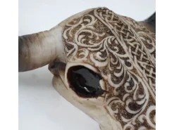 MCW Dekorative Figuren^Deko Schädel C15 Longhorn