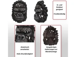 MCW Dekorative Figuren^Deko Schädel H41 Gorillakopf 34cm