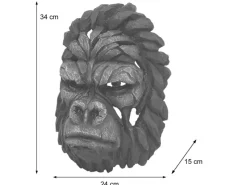 MCW Dekorative Figuren^Deko Schädel H41 Gorillakopf 34cm