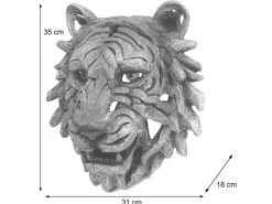 MCW Ostern|Dekorative Figuren^Deko Schädel H41 Tigerkopf 35cm
