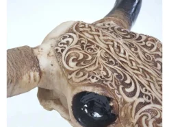 MCW Dekorative Figuren^Deko Schädel Longhorn