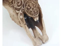 MCW Dekorative Figuren^Deko Schädel Longhorn