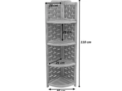 MCW Eckregale^Eckregal K85 Geflecht