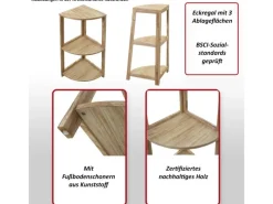 MCW Eckregale^Eckregal K44 Shabby Weiß