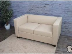 MCW Sofas^2er Sofa Lille Leder Creme