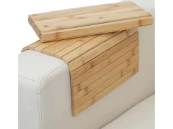 MCW Sofas^2er-Set Armlehnen-Ablage E72 Sofa-Butler Flexablage Bambus Flexibel 45x30cm