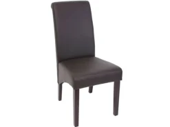 MCW Stühle^Esszimmerstuhl Cesena 2er Set Kunstleder Matt Dunkle Füße