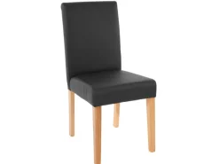 MCW Esszimmerstuhl Littau 4er-Set Kunstleder Helle Beine