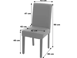 MCW Esszimmerstuhl Littau Dunkle Beine
