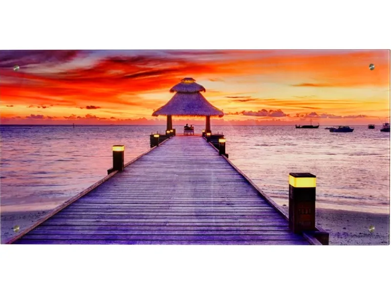 MCW Glasbild T114 50x100cm Steg