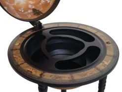 MCW Flaschenregale^Globusbar D83 Rollbar Schwarz