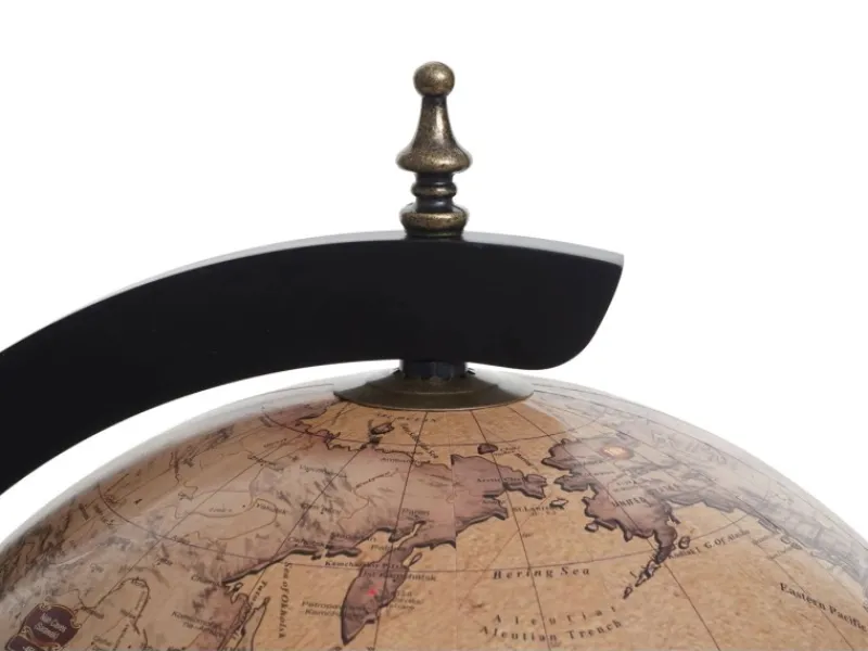 MCW Flaschenregale^Globusbar D83 Rollbar Schwarz