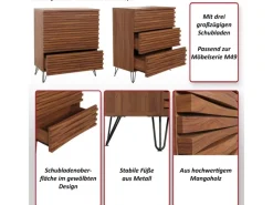 MCW Möbelserien|Kommode^Kommode M49 3 Schubladen