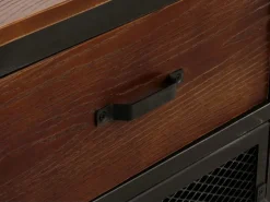 MCW Kommode N28 Schwarz Braun