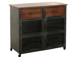 MCW Kommode N28 Schwarz Braun