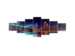 MCW Wanddekoration^Leinwandbild H375 New York 7-tlg.