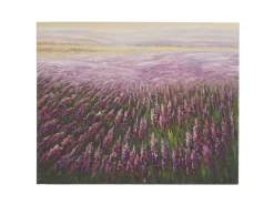 MCW Wanddekoration^Ölgemälde Blumenfeld Handgemalt