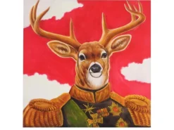 MCW Ölgemälde Hirsch Handgemalt