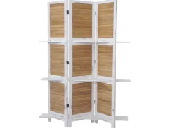 MCW Paravent Aberdeen mit Regalböden