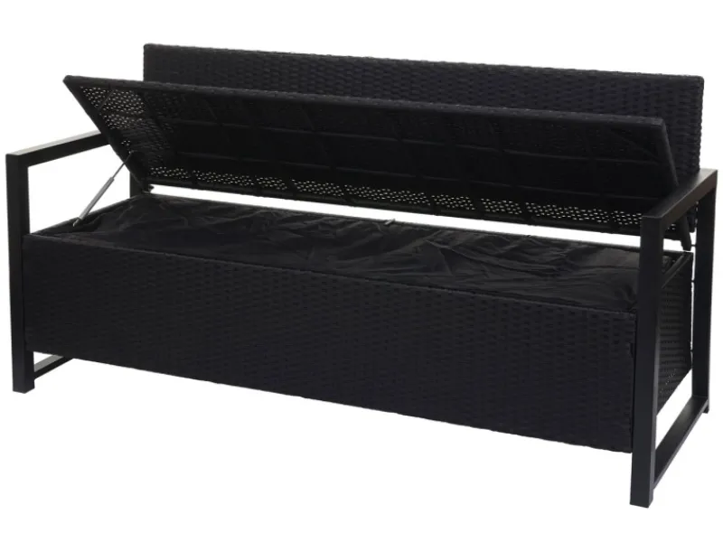 MCW Poly-Rattan 3er Sitzbank F39 Kissen Creme