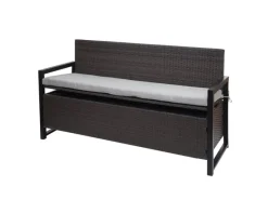 MCW Sitzbänke^Poly-Rattan 3er Sitzbank F39 Kissen