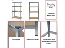 MCW Schwerlastregal^Schwerlastregal D67 Verzinkt