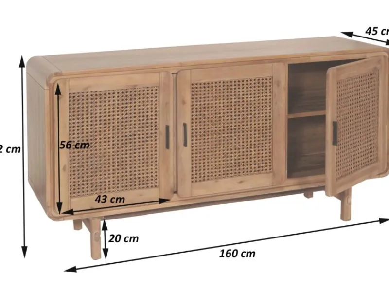MCW Sideboard M47 82x160x45cm