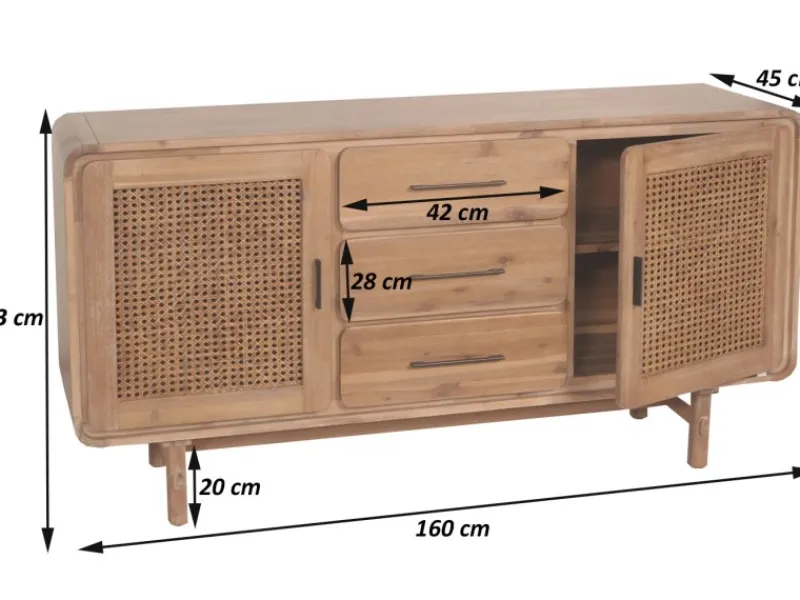 MCW Möbelserien^Sideboard M47 83x160x45cm