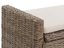 MCW Sitzbänke|Garderoben^Sitzbank Genua Rattan Staufach
