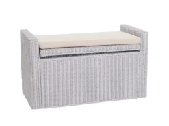 MCW Sitzbänke^Sitzbank Genua Rattan Staufach