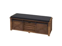 MCW Sitzbank mit Staufächern H53 Braun