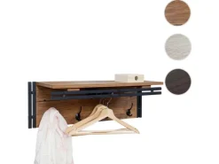 MCW Wandgarderobe A27 4 Haken 3D-Struktur Wild-Optik