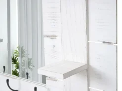 MCW Garderoben^Wandgarderobe C89 mit Spiegel Shabby