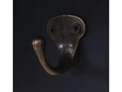 MCW Wandgarderobe D41 Sweet Home 4 Haken Schwarz/weiß