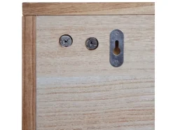 MCW Wandregal K49 Garderobe Wandgarderobe Regal 3 Staufächer 5 Haken 30x80x20cm Holz