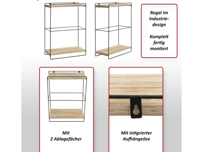 MCW Büroregale^Wandregal K77 50x35x17cm