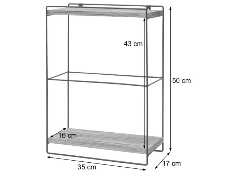 MCW Büroregale^Wandregal K77 50x35x17cm