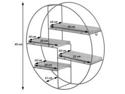 MCW Schweberegale^Wandregal K76 45x45x11cm