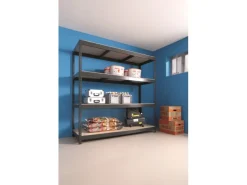 AR Shelving Mega Metall-Schwerlast-Steckregal Profi 200 x 200 x 70 cm FSC®