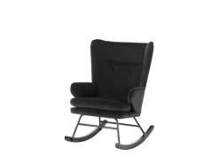 MeGusta Moderner Stuhl Schaukelstuhl Polsterstuhl Esszimmerstuhl mit Armlehne Anni