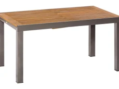 Merxx Sessel^Gartenmöbel-Set Santorin 7-teilig Stapelsessel & Ausziehtisch