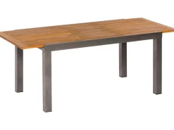 Merxx Sessel^Gartenmöbel-Set Santorin 7-teilig Stapelsessel & Ausziehtisch