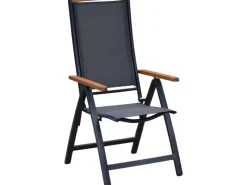 Merxx Gartenmöbelset Siena 7tlg. inkl. Klappsessel u. Tisch 150 x 90 cm