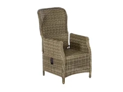 Merxx Sessel^Riviera Set 9-tlg. Tisch Ø 120 cm Stahl Kunststoffgeflecht