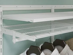 Wandregale|Regal Weiß^Metall-Hängeschiene 65 cm Weiß